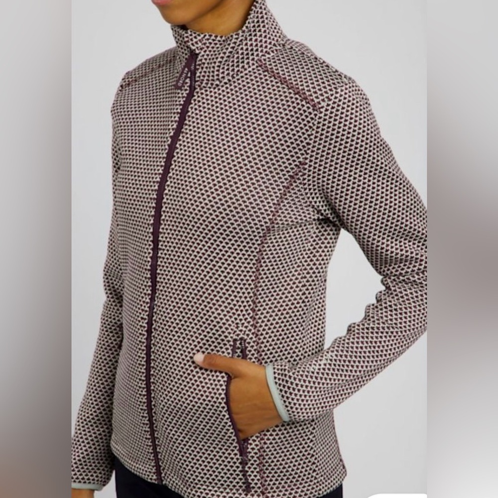 NORD46 Women's Burgundy and Cream Ski Jacket